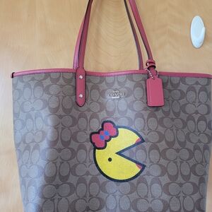 Coach ms pacman tote bag